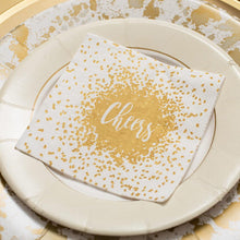 Load image into Gallery viewer, Gold Cheers Napkins in Box