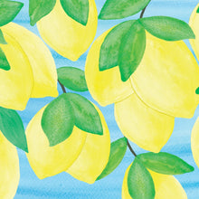 Load image into Gallery viewer, Lucy Grymes Lemon Paper Placemat Pad - 24 Sheets