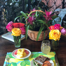 Load image into Gallery viewer, Lucy Grymes Lemon Paper Placemat Pad - 24 Sheets