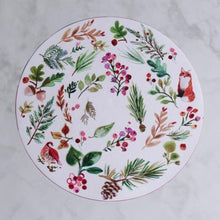 Load image into Gallery viewer, Happy Christmas Reversible 16" Round Placemats - Set of 4