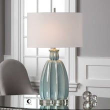 Load image into Gallery viewer, Sky Blue Ceramic Lamp