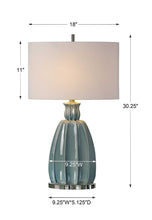 Load image into Gallery viewer, Sky Blue Ceramic Lamp