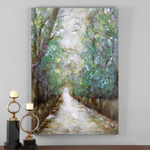 Load image into Gallery viewer, Hand Painted Tree-Lined Pathway Canvas