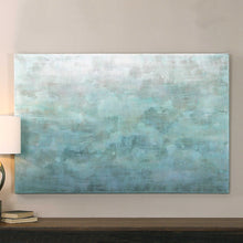 Load image into Gallery viewer, Hand Painted Canvas with Soothing Turquoise Tones