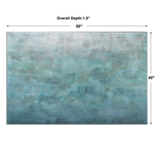 Load image into Gallery viewer, Hand Painted Canvas with Soothing Turquoise Tones