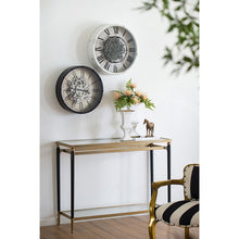 Load image into Gallery viewer, Modern Chic Gold & Black Console Table