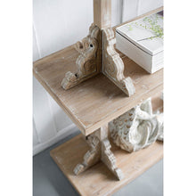 Load image into Gallery viewer, Scrollwork Wooden 2 Tiered Shelf