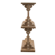 Load image into Gallery viewer, Scrollwork Wooden 2 Tiered Shelf