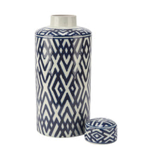 Load image into Gallery viewer, Tall Blue & White Ceramic Ginger Jar/Vase