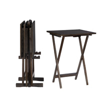 Load image into Gallery viewer, Grey/Green Folding Tray Tables