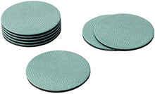 Load image into Gallery viewer, Caspari Round Snakeskin Felt-Backed Coasters in Mist - 8 Per Box