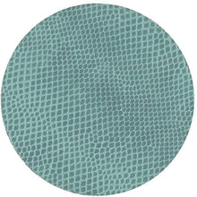 Load image into Gallery viewer, Caspari Round Snakeskin Felt-Backed Coasters in Mist - 8 Per Box