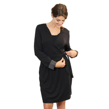 Load image into Gallery viewer, Faceplant Dreams Wrap Robe - Black