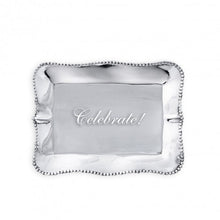 Load image into Gallery viewer, Pearl Rectangular Engraved Tray - Celebrate!