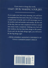 Load image into Gallery viewer, Make Your Bed Book by Admiral William H. McRaven