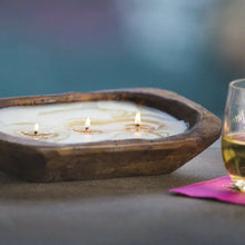 Load image into Gallery viewer, Lux Fragrances 3- Wick Citronella Pineapple Candle in Dough Bowl