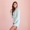 Load image into Gallery viewer, Faceplant Dreams Bamboo Boyfriend Shirt - Aqua