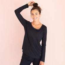 Load image into Gallery viewer, Faceplant Dreams Bamboo Long Sleeve Shirt - Black