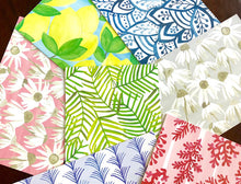 Load image into Gallery viewer, Lucy Grymes Blue Burst Paper Placemat Pad - 24 Sheets
