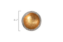 Load image into Gallery viewer, Round Decorative Cement Bowl w/ Gold Detail