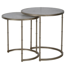 Load image into Gallery viewer, Eclipse Stacking Tables - Marble