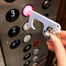 Load image into Gallery viewer, Hands-Free Door Opener Key Chain - Haute House Floral