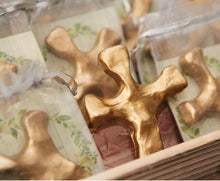 Load image into Gallery viewer, Hand-Made Polymer Clay Gold Cross