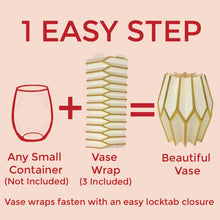 Load image into Gallery viewer, Lucy Grymes Gold Pearl w/ Gold Foil Flower Vase Wraps - 3 in a box
