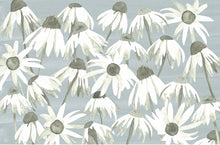 Load image into Gallery viewer, Lucy Grymes Gray Daisey Paper Placemat Pad - 24 Sheets