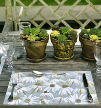 Load image into Gallery viewer, Lucy Grymes Gray Daisey Paper Placemat Pad - 24 Sheets