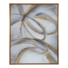 Load image into Gallery viewer, Hand Painted Framed Abstract Canvas with Large Textured Brushstrokes.