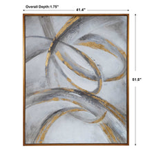 Load image into Gallery viewer, Hand Painted Framed Abstract Canvas with Large Textured Brushstrokes.