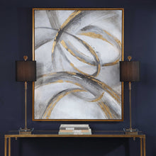 Load image into Gallery viewer, Hand Painted Framed Abstract Canvas with Large Textured Brushstrokes.