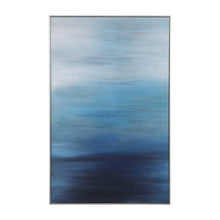 Load image into Gallery viewer, Hand Painted "Moonlit Sea" Framed Canvas