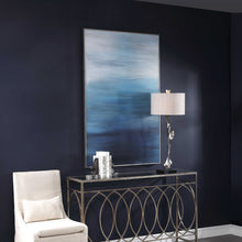 Load image into Gallery viewer, Hand Painted "Moonlit Sea" Framed Canvas