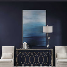 Load image into Gallery viewer, Hand Painted "Moonlit Sea" Framed Canvas