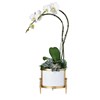 Load image into Gallery viewer, Regent Cachepot Brass/White by Uttermost