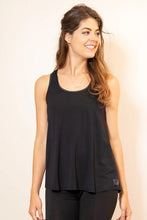 Load image into Gallery viewer, Faceblack Bamboo T-Back Relax Tank - Black