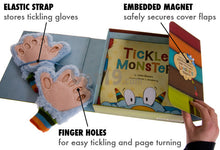 Load image into Gallery viewer, Tickle Monster Laughter Kit w/ Fluffy Mitts and Book