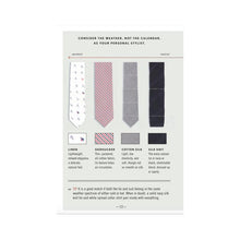 Load image into Gallery viewer, How to Tie A Tie - A Gentleman's Guide to Getting Dressed
