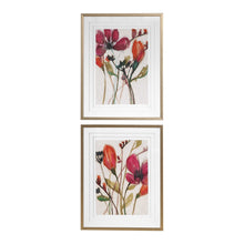 Load image into Gallery viewer, Vivid Arrangement Artwork by Jennifer Goldberger - Set of 2