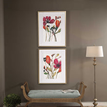 Load image into Gallery viewer, Vivid Arrangement Artwork by Jennifer Goldberger - Set of 2
