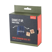 Load image into Gallery viewer, Wood Drinking Dice Set