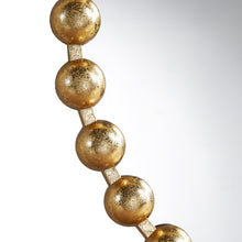 Load image into Gallery viewer, Round Antique Metallic Gold Ball Mirror