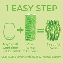 Load image into Gallery viewer, Lucy Grymes Green Vase Wraps - 3 in a set