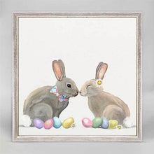 Load image into Gallery viewer, Easter Bunnies Mini Framed Canvas