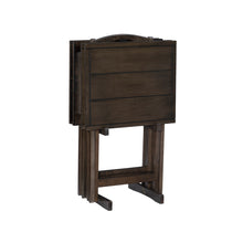 Load image into Gallery viewer, Grey/Green Folding Tray Tables