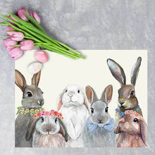 Load image into Gallery viewer, Bunny Bunch Vinyl Placemat