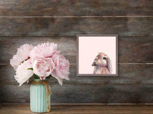 Load image into Gallery viewer, Bunny with Flower Crown Mini Framed Canvas