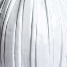 Load image into Gallery viewer, Large White Ceramic Vase - 14.25" Tall